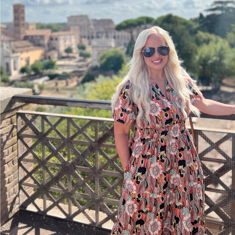 Anthropologie Multicolor Floral Maxi Dress